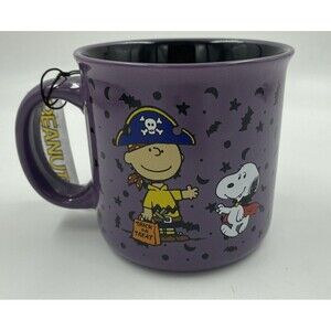 2024 PEANUTS GIBSON Large Coffee Mug SNOOPY & CHALIE "TRICK OR TREAT" LG 21 OZ